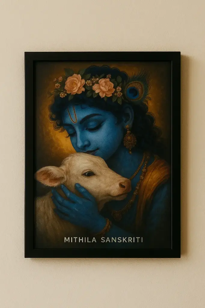 Krishna aesthetic panting